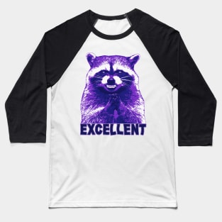 Purple Raccoon Meme Baseball T-Shirt